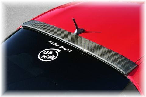 RX−8・SE3P用リヤルーフスポイラー（カーボン製 
